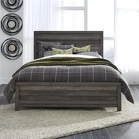Contemporary Twin Panel Bed